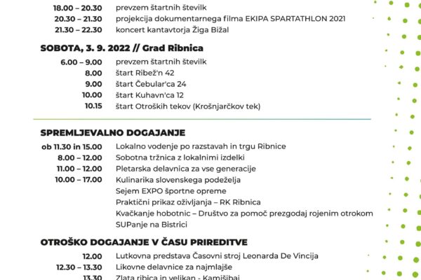 Otroški kulturni program na Ribnca trail