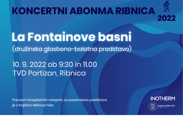 Koncertni abonma 2022: La Fontainove basni