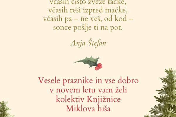 Vesele praznike in srečno 2026